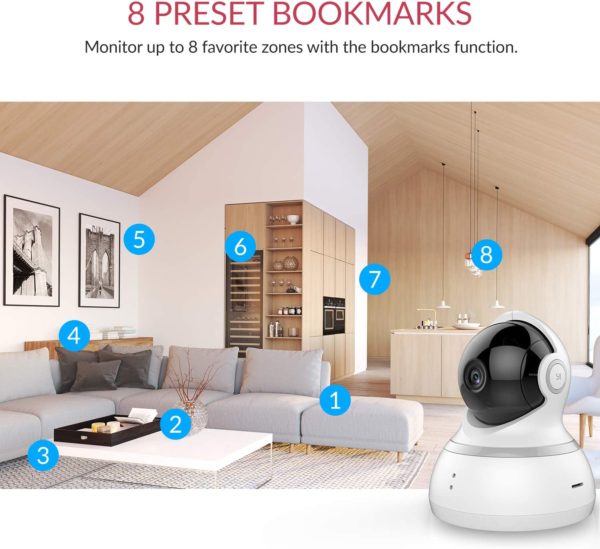 YI Dome Camera 2MP 1080p HD Wireless IP Security Surveillance Night Vision, Baby Monitoring Camera, Motion Detection, Sound Detection - Image 7